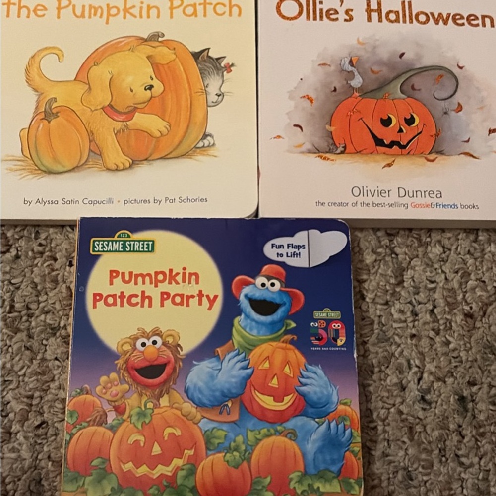 Books set of 3- Sesame Street, Ollie & Biscuit Halloween Sale 3 for $20
